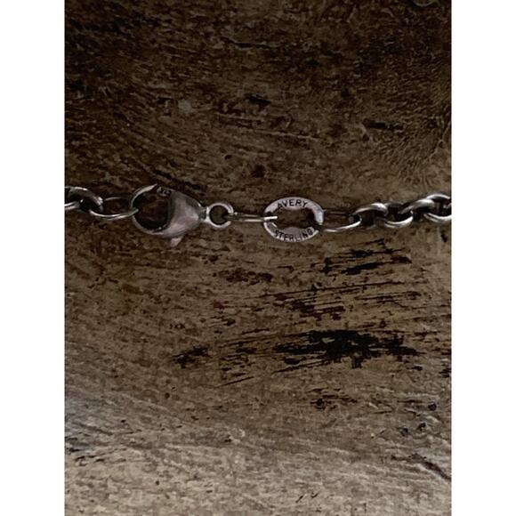 James Avery Retired Sterling Slvr Scrolled Heart Pendant & 18 Inch JA Cable Chai - Picture 6 of 8